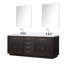 Ensemble de meuble-lavabo double 84 "avec miroir 84"-82319062-82319064