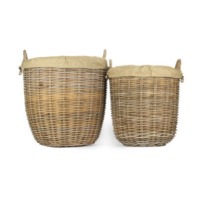 Gabouray Rattan Log Carrier