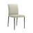 Full Back Top Grain Leather Upholstered Metal Dining Chairs In Grey - Set Of 2-125262765