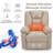 Faux Leather Heated Massage Chair-612946992