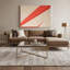Minimalisme 93, art mural sur toile beige-571294064
