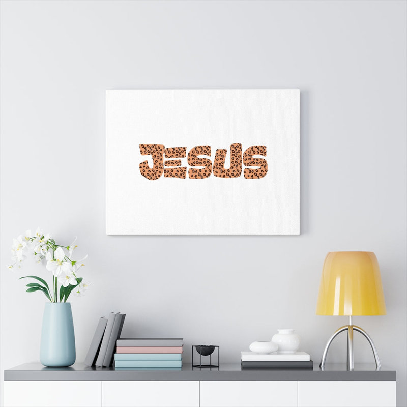 Jesus Jaguar - Wrapped Canvas Print, 28cm H x 36cm W
