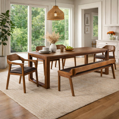Aybri Drop Leaf Solid Wood Dining Set