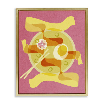 Cadre flottant Retro Mod Ramen, design par Lil 'Rue