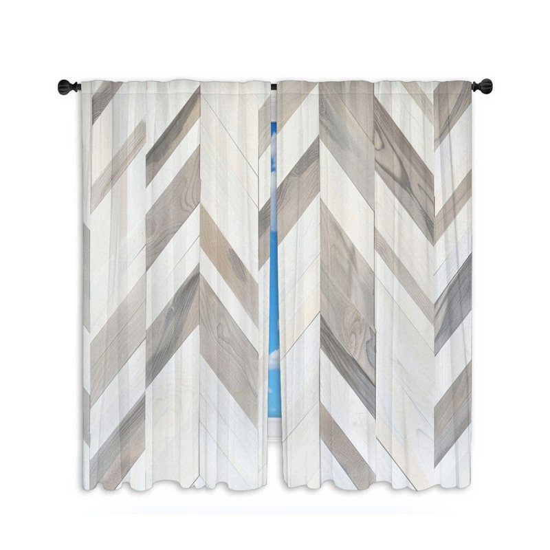 Paire de rideaux obscurcissant en polyester Alexiyah, L 20 po x L 52 po