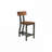 2pc Set Rustic Brown Dining Chairs