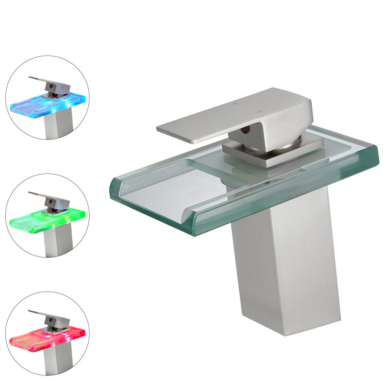 Single-Hole Bathroom Faucet, Brushed Nickel