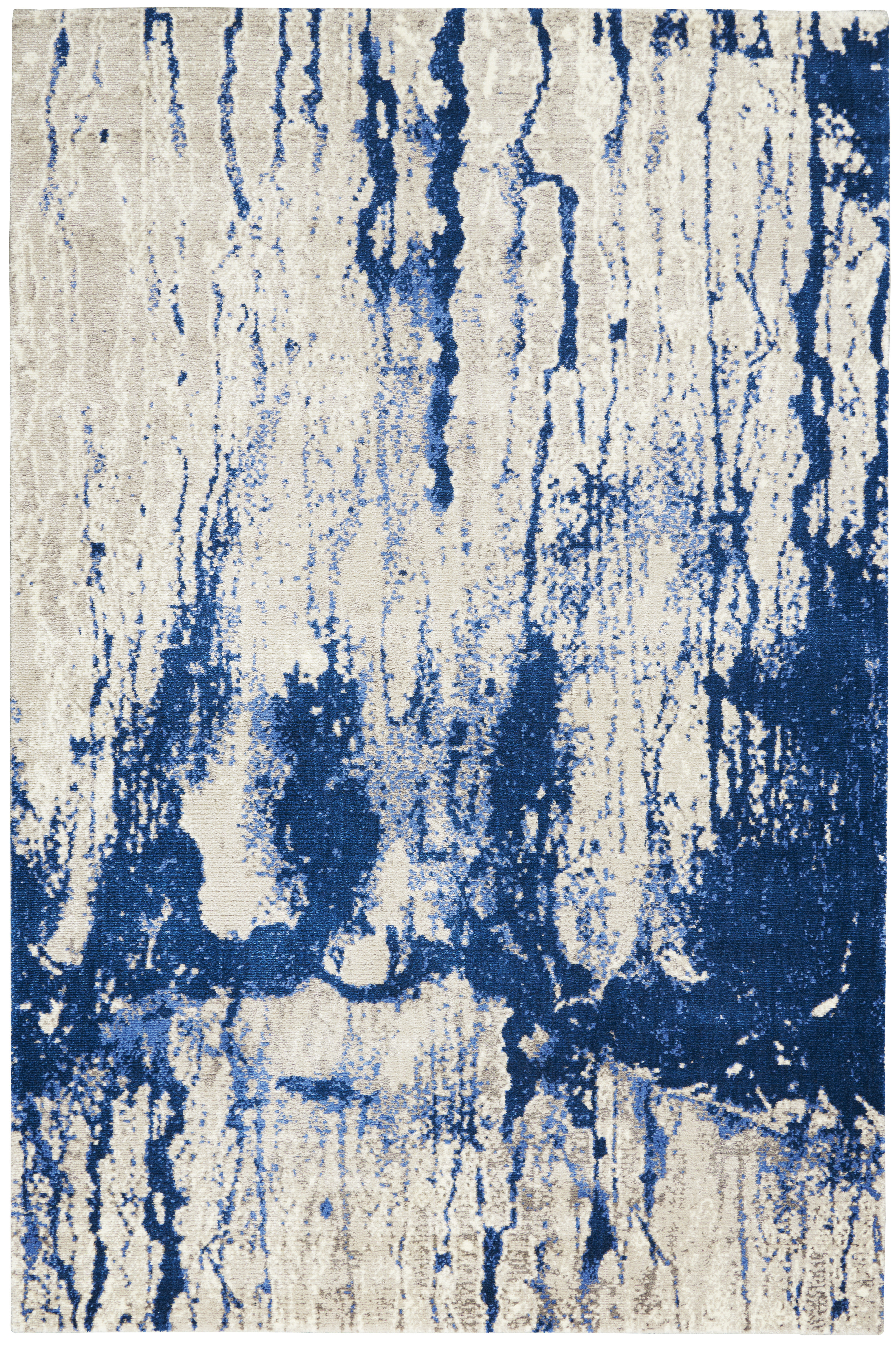 White Abstract Pattern Area Rug 17 Stories Cannes Abstract Modern White Area Rug | Wayfair