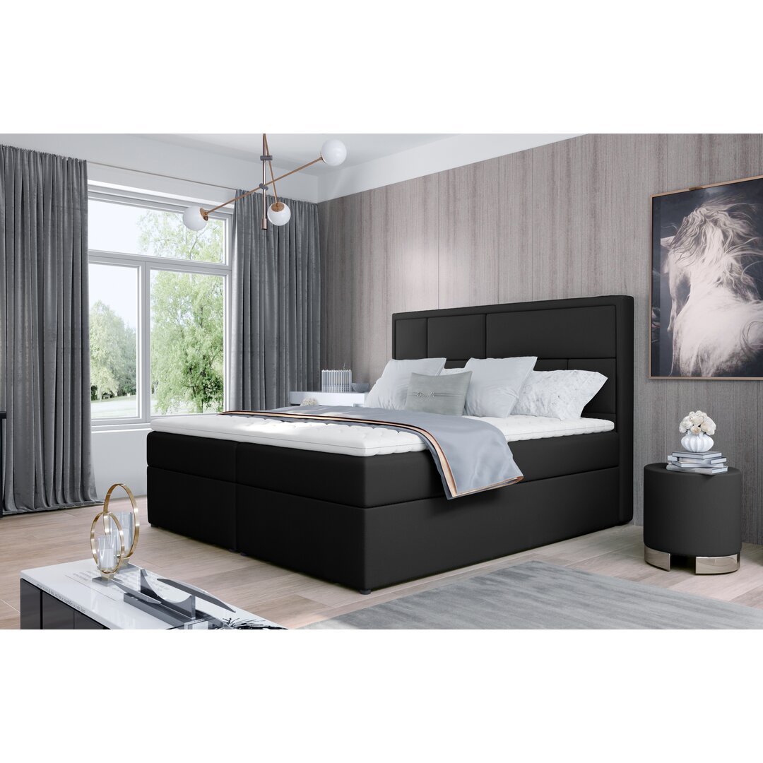 Boxspring Bett Gilad mit Topper