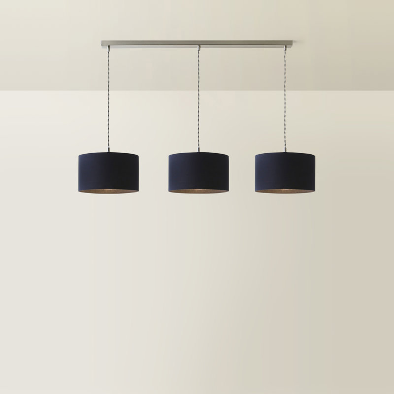 Albeiro 3 - Light Chrome Pendant, Blue