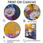 Décoration murale pissenlit blanc et mauve I - décoration murale pissenlit-960702722-960702720
