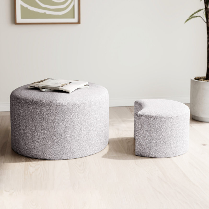 Upholstered Nesting Coffee Tables