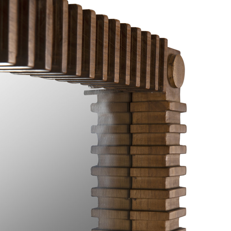 Rift Rectangle Solid Wood Mirror
