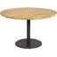 Duplantis 4 - Person Teak Solid Wood Patio Dining Set Umbrella Hole Included Round Table-109024916