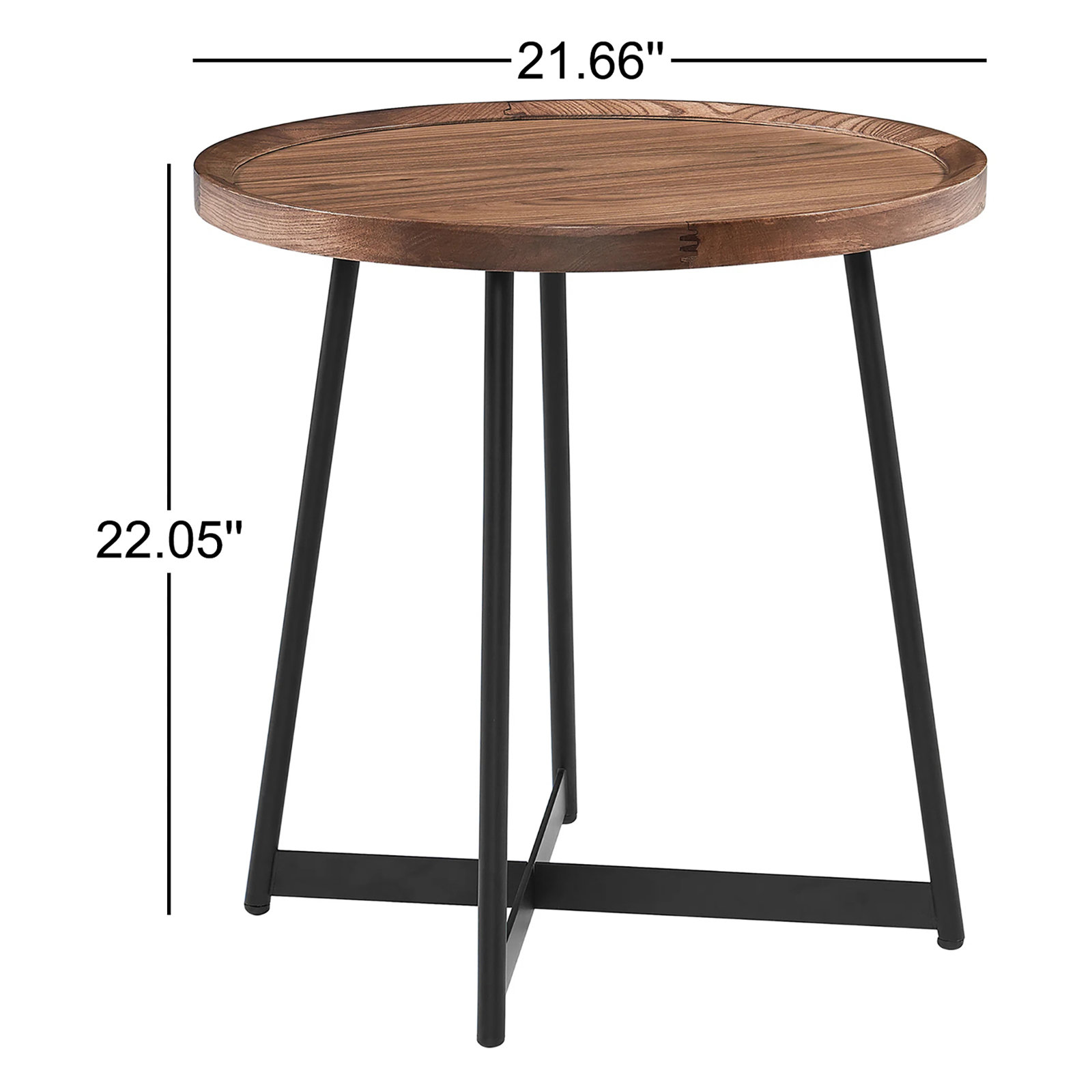 Xavier End Table, American Walnut