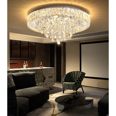 Modern Dimmable Crystal Chandelier