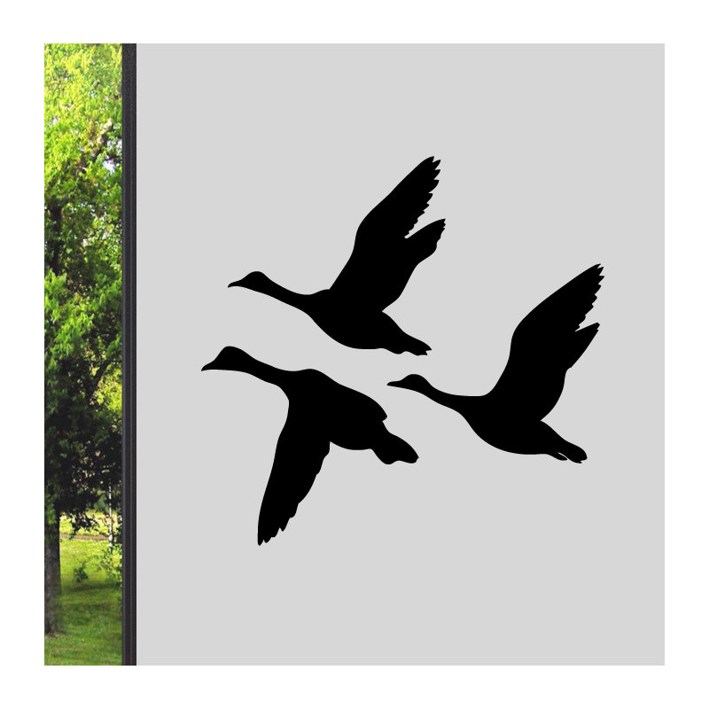 Adhésif décoratif canards volants, Noir