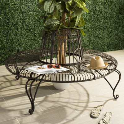 Bremen Iron Tree Bench by Fleur De Lis Living