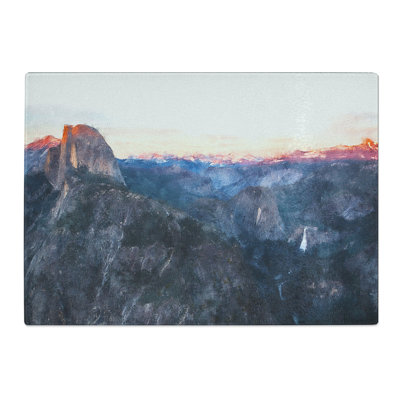 Tempered Glass Half Dome Falls Chopping Board