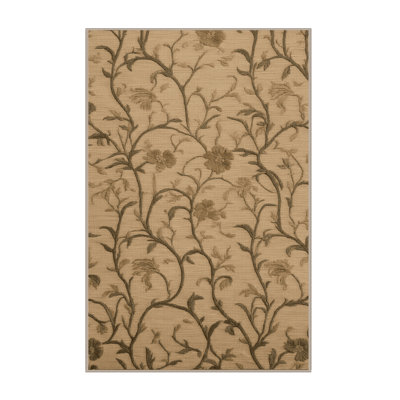 Machine Washable French Beige Area Rug