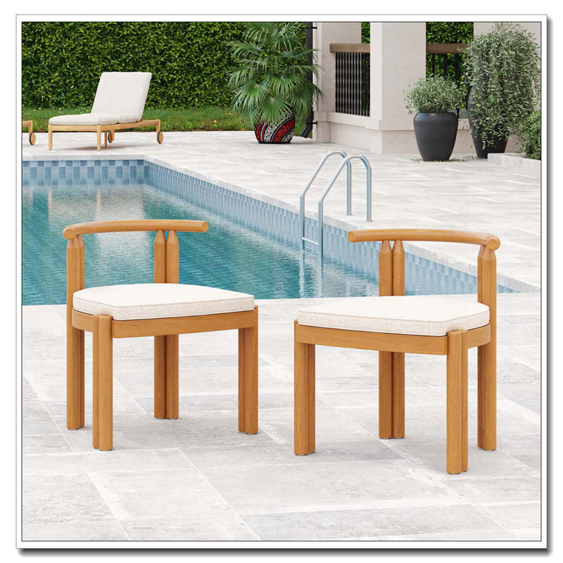 Wood Armless Dining Chair