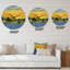 Horloge murale jaune-59913177