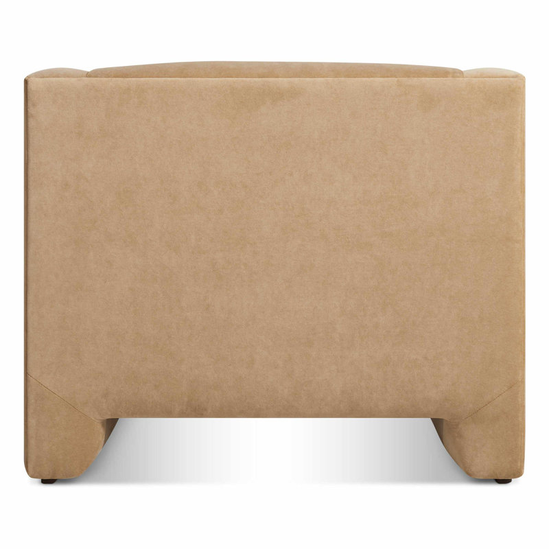 Double Down Armchair, Camel Genuine Leather