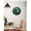 Horloge murale émeraude en verre trempé doré, horloge d'art moderne, horloge silencieuse, horloge de décoration intérieure, horloge de salon-1467707419-1467707392