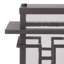 Blithe Seeded Metal Outdoor Lantern Head