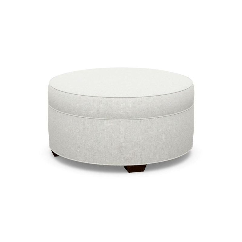 Round Ottoman, Walnut, 3906-73