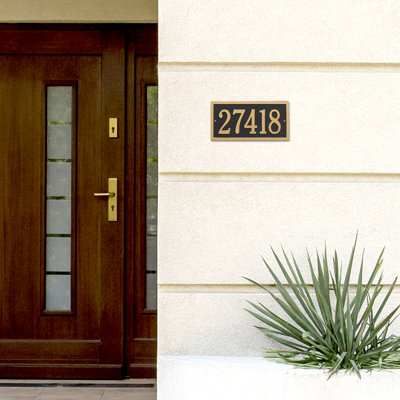 Bismark 1-Line Wall Address Plaque
