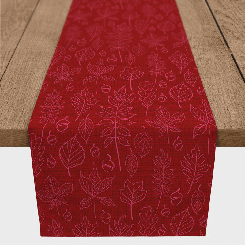 Chemin de table rouge