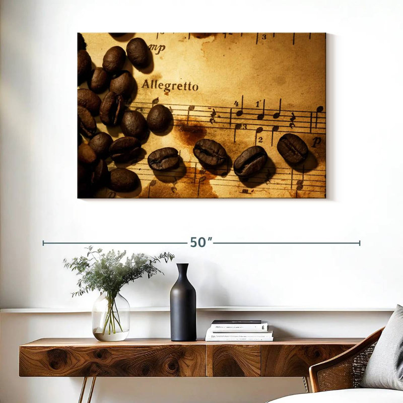 Yarlin Coffee Music, 26" H x 39" W