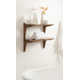 Carmouche Tiered Solid Wood Wall Shelf