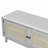 Rattan Entryway Bench With Storage, Cushioned Shoe Bench With Double Doors, Wooden Shoe Organizer Bench For Entryway And Hallway-74691272