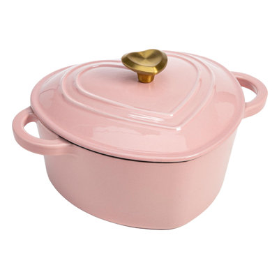 PSA LABORATORY FURNITURE LLC 2 Quarts Non-Stick Cast Iron Round Dutch Oven -  SGB000UMG2XM