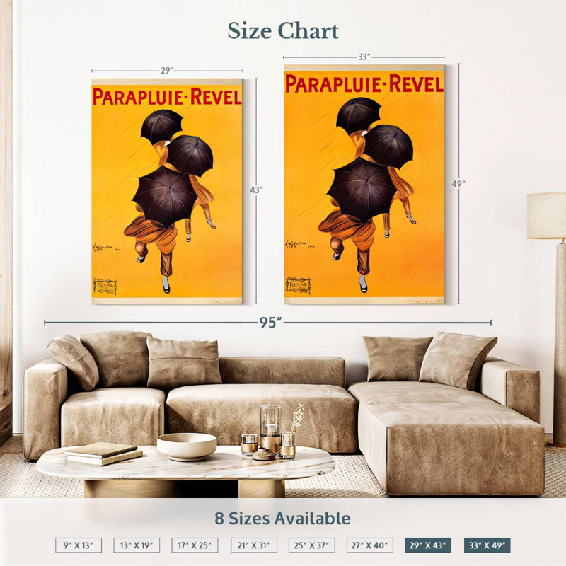 Kerner Parapluie-Revel, H 48 po x l 32 po