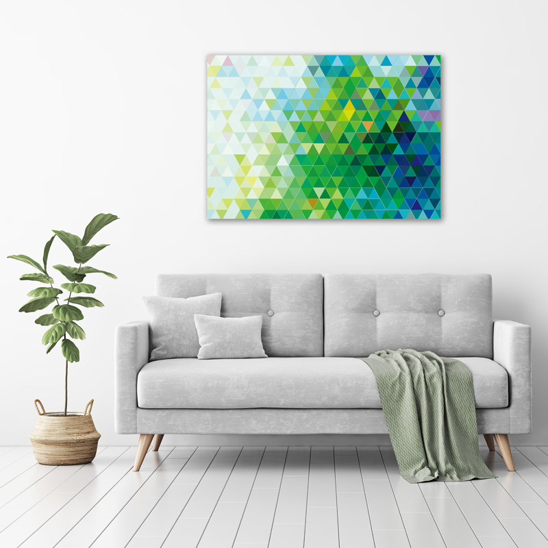 Abstraction Triangles - Wrapped Canvas Print