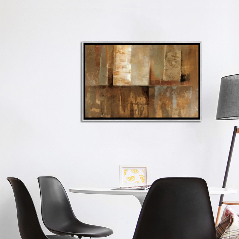 Aspen par Silvia Vassileva - reproduction d'art, H 26 po x l 40 po x P 1,5 po, Toile avec cadre argenté, Aucun mat