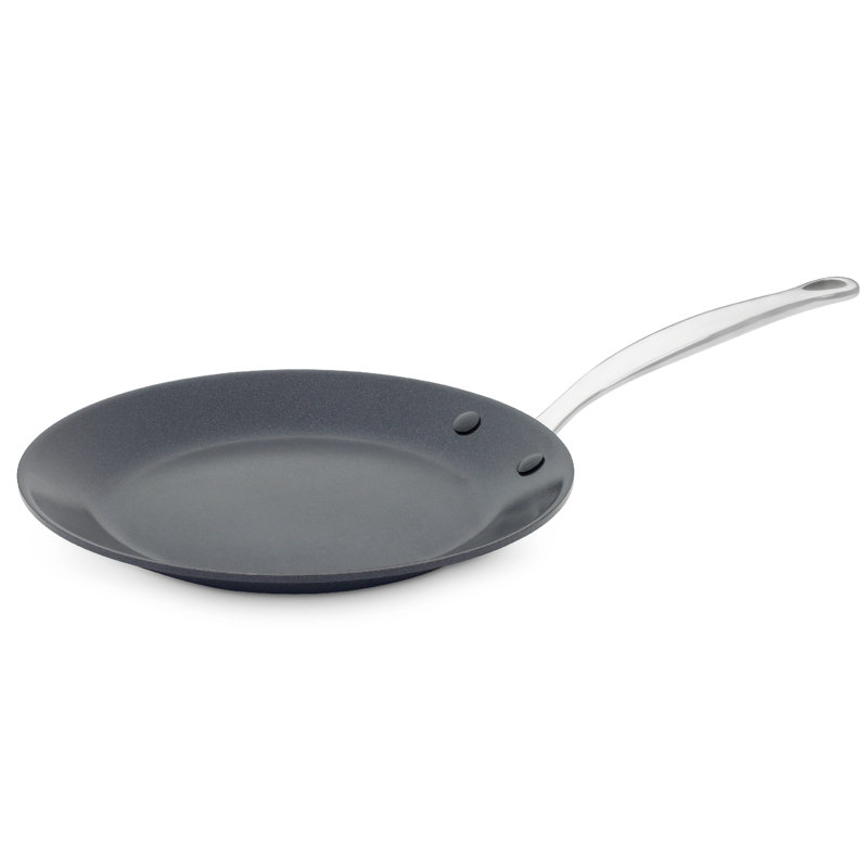 GreenPan Barcelona Black Aluminium Non-Stick 24cm Pancake Pan