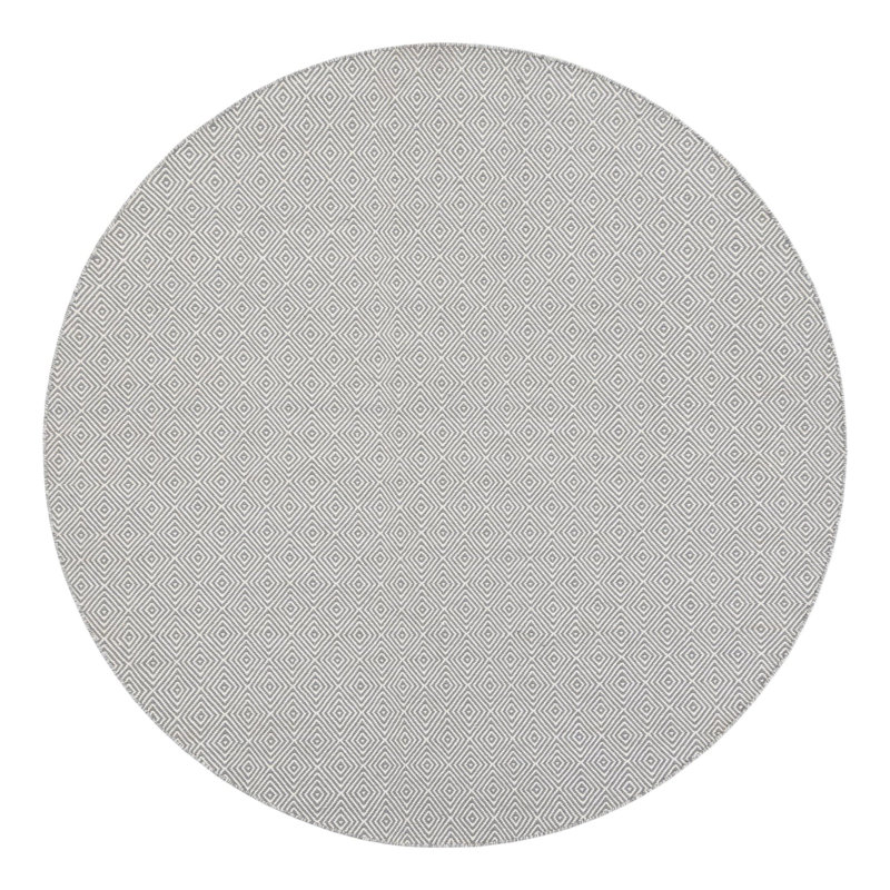 Traetyn Flatweave Wool Indoor Rug, Round 7'10"