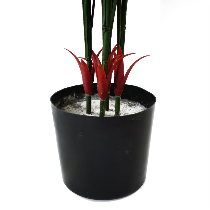 90 cm H Faux Ficus and Foliage Plant in Plastic Pot Liner