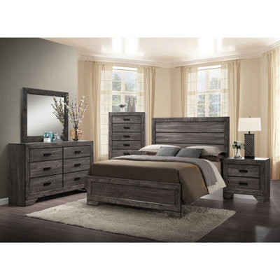 Lekesha Solid Wood Piece Bedroom Set