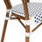 Comeaux Stacking All-Weather Commercial Paris Chairs with Arms and Metal Frames-1034405911