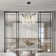 Cannes 23.7" Modern Geometric Crystal Tree Branch Round Chandelier