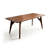 Brown Rectangular Solid Wood A-Frame Dining Table-200801067