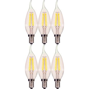 Ensemble de 5 lampes à bougie à filament à LED E14 E14 C35T 1W 100LM 2200K