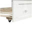 Lit de jour simple en bois avec lit gigogne-129322376