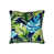 Motif floral bleu / vert