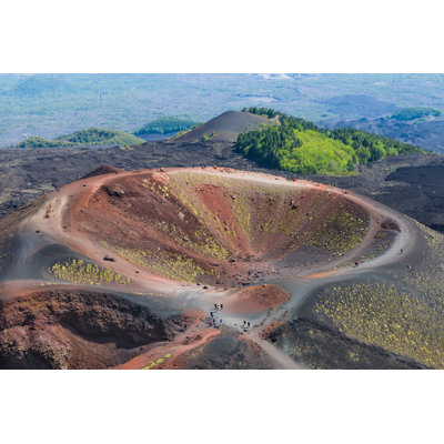 Silvestri Crater At Mount Etna On The Island Of Sicily, Italy - Wrapped Canvas Print